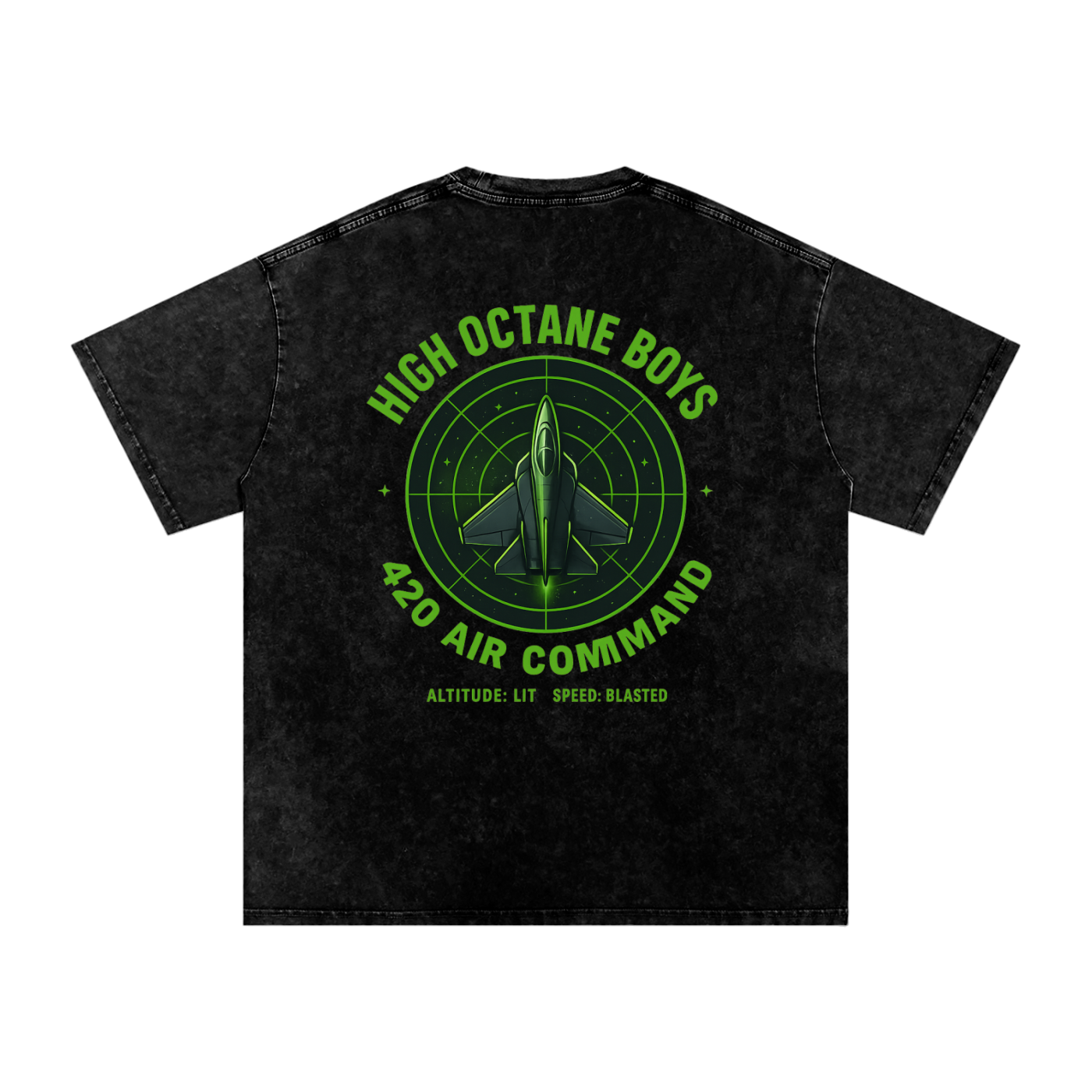 420 air command over size tee